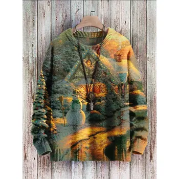 Dámský svetr Svetr s potiskem 3D Christmas Jesus CS432 Velikost: M, Barva (Varianta): Svetr 16