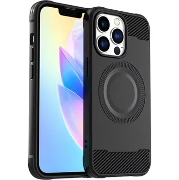 Pouzdro na mobilní telefon Kryt na iPhone 13 Pro gumový (podpora MagSafe) černý