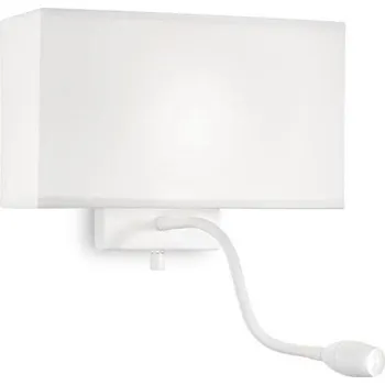 Nástěnné svítidlo IDEALLUX HOTEL AP2 ALL WHITE - IDEALLUX ILUX 215693