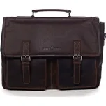 Pánská kožená brašna tmavě hnědá - Greenwood Louney hnědá