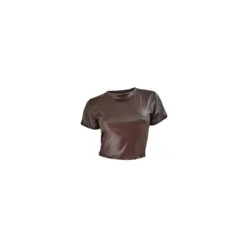 Sexy dámské tričko s krátkým rukávem 90311 Velikost M Barva Hnědá kávová bdsm-bondage-shop 08595729772045 8595729772045