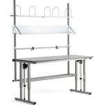 Balicí stůl MOTION, elektricky nastavitelná výška, 2000x800 mm, šedá