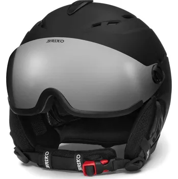 Briko ELIO VISOR Matt Black SM2 lyžařská helma s visorem