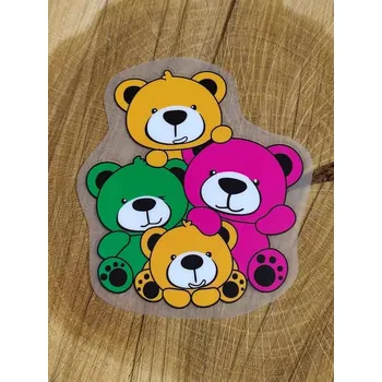 Textilní nažehlovací páska Nažehlovací obrázky medvědí rodina