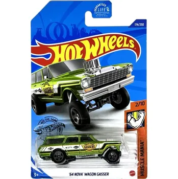 autíčko HOT WHEELS - '64 Nova Wagon Gasser Green (E7)