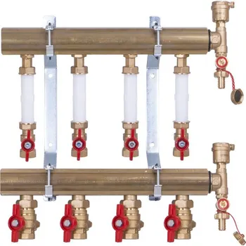 rozdělovač topení Rozdělovač Giacomini s měřením spotřeby, 5/4˝x 3/4˝/2