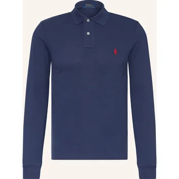 Pánská košile Polo Ralph Lauren Pánská Polokošile Z Piké Slim Fit, tmavě...