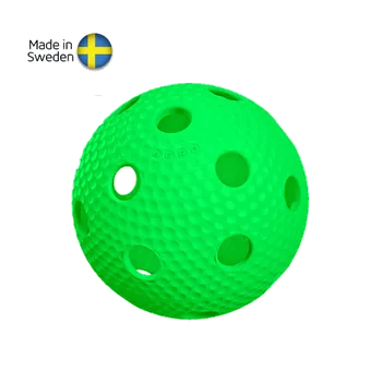 Florbalový míček SALMING Aero Plus Ball, green with dumples Barva: Zelená