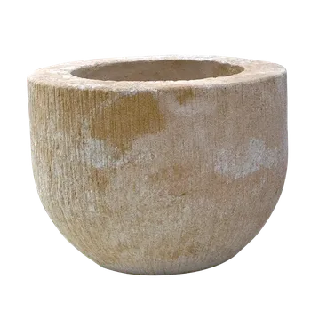 Zahradní dekorace Umělý pískovec Velký pemrlovaný květináč 11 kg