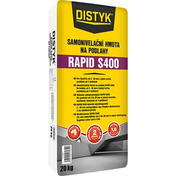 Samonivelační stěrka Den Braven Samonivelační hmota na podlahy RAPID S400 DISTYK Line 20 kg šedá