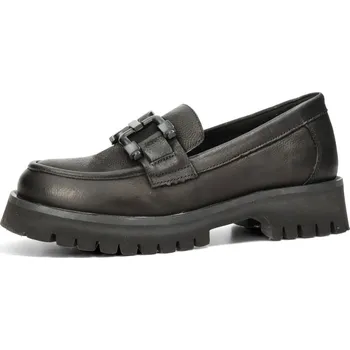 Dámské mokasíny ETIMEĒ dámské nubukové polobotky - černé