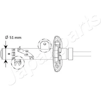 Tlumič pérování JAPANPARTS MM-01131