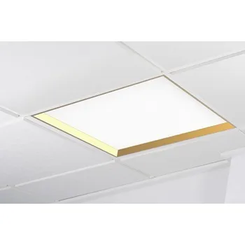 Bodové svítidlo KOHLLIGHTING WINNER LED panel zlatá 4000K opál 1..10V 37W čtverec - KOHL-Lighting KHL K50502.G.OP.4K.D1
