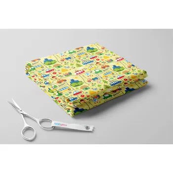 Softshell letní, Auta a zvířátka Barva: Žlutá