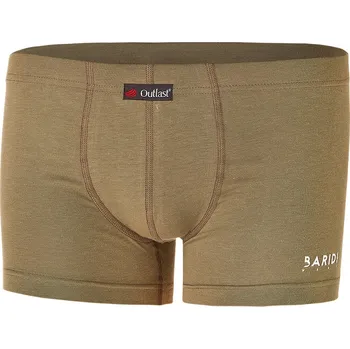 Pánské spodní prádlo BARIDI wear Boxerky tenké plochý šev Outlast® - khaki Velikost oblečení: 146