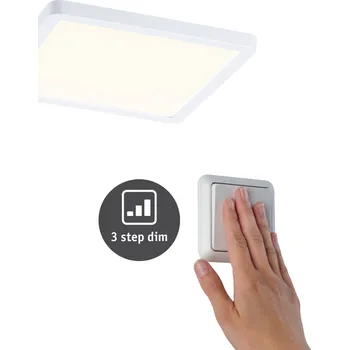Koupelnové svítidlo PAULMANN LED vestavné svítidlo Areo VariFit IP44 3-krokové-stmívatelné 175x175mm 13W 3.000K bílá - PAULMANN P 93053