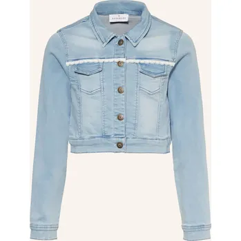 Dámský blejzr Danamade Dívčí Džínová Bunda S Krajkou A Flitry, tmavě modrá,...