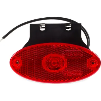 Přívěs k motorovému vozidlu Svítilna zadní obrysová LED WAS W64, 12-24V, eliptická na držáku