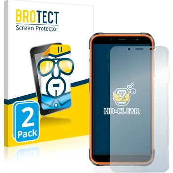 Telefonní příslušenství 2x BROTECT Displayschutz-Folie pro Ulefone Power Armor 16 Pro (2x čirá ochranná fólie BROTECT pro Ulefone Power Armor 16 Pro)