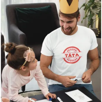 Nášivka Nažehlovací nápis Nejlepší táta, ověřeno