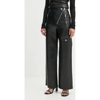 Kalhoty Nanushka HAYES NW24FWPA45300 černá 99X, vel. M