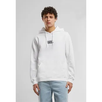 Pánská mikina USA College Wording Patch Hoody - white S