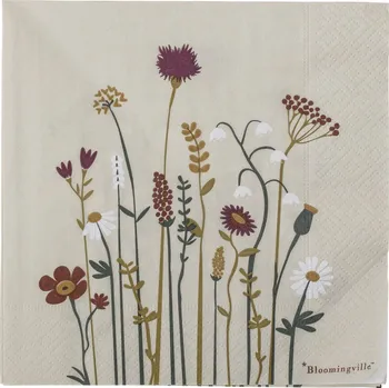 Papírový ubrousek Bloomingville Ubrousky Paige papír 33x33 cm 20 ks