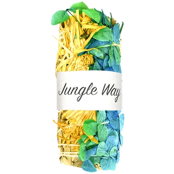 Jungle Way Šalvěj bílá, chryzantéma & čtyřlístek, 10 cm