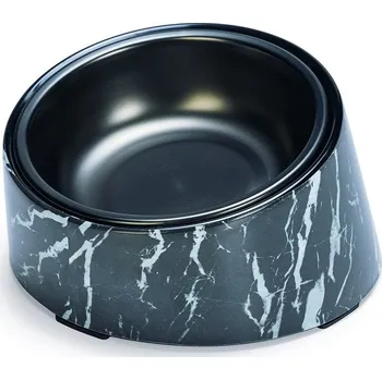 miska pro kočku Designed by Lotte Vita Designová miska pro kočky Vzor černý mramor 160 ml