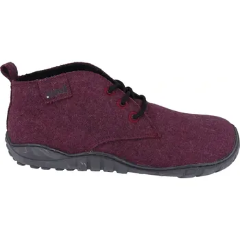 Dámská zimní obuv Barefoot vlněné boty Koel - Luana - bordo 40