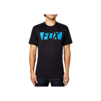 Pánské tričko Pánské tričko FOX Libra SS Tech Knit Black, Velikost M