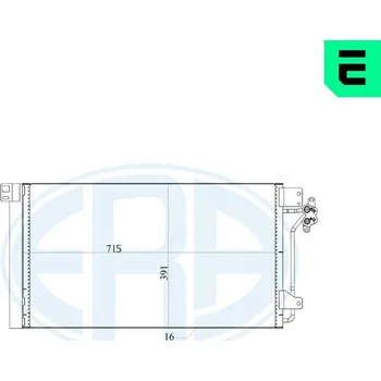 Výparník klimatizace Kondenzátor, klimatizace ERA 667180