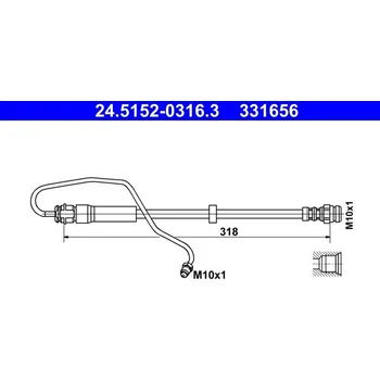 Brzdová hadice Brzdová hadice ATE 24.5152-0316.3