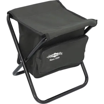 Stolička Mikado Židlička skládací s batohem 80kg zelená, stolička