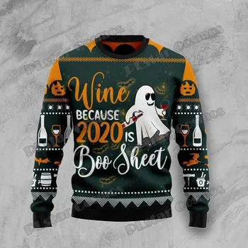 Dámský svetr Svetr s potiskem 3D kočky a nápisy CS443 Velikost: 4XL, Barva (Varianta): Svetr 1