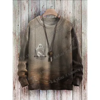 Dámský svetr Svetr s 3D potiskem kočičky CS403 Velikost: 4XL, Barva (Varianta): Svetr 8