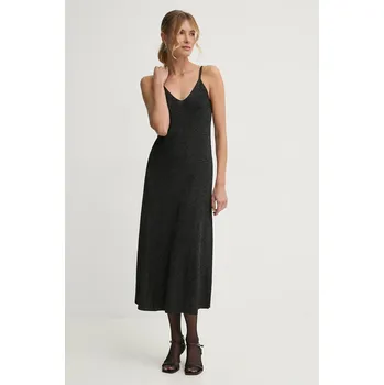 Dámské šaty Šaty Pepe Jeans NOELIA černá barva, midi, PL953643 99X, vel. M