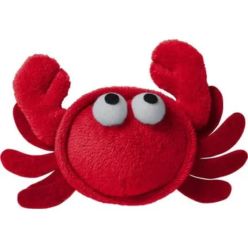 Hračka pro kočku Doggles Funky Feline Sushi Krab se šantou kočičí - červený