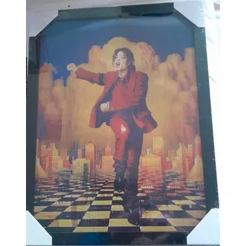 Obraz 3D obraz Michael Jackson v rámu tři měnící se obrazy (3 d Měnící se. se obraz.)