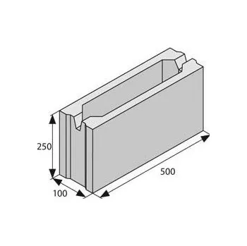 Ztracené bednění BEST ZTRACENÉ BEDNĚNÍ 10 100x250x500 mm