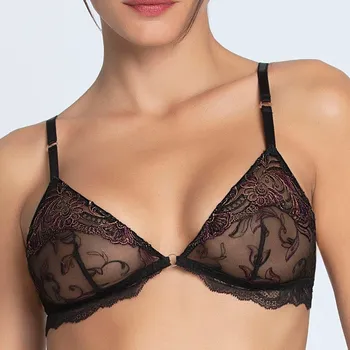 Podprsenka Lise Charmel - Charme secret podprsenka triangle bez kostic nevyztužená charme noir SB ACJ6533