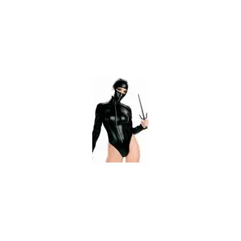 Dámský erotický kostým Sexy černý wet-look kostým Ninja M 479 bdsm-bondage-shop 479/4793 8595729761698 Sexy černý wet-look kostým Ninja