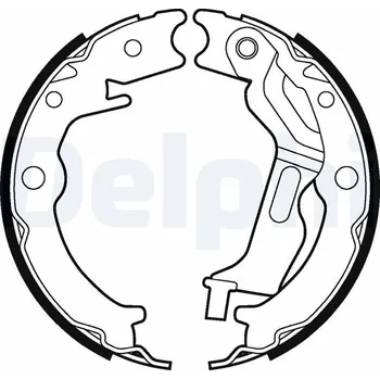 Brzdová čelist Sada brzdových čelistí, parkovací brzda DELPHI LS2025