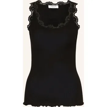 Rosemunde Dámský Hedvábný Top Babette S Krajkami, černá, 38