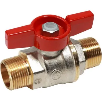 Ventil Kohout kulový Giacomini červený motýl, 1/2˝