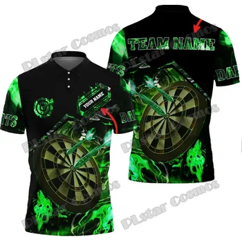 Dámské tričko Tričko pro Darts tým s vlastním jménem 3D CS484 Velikost: 3XL, Barva (Varianta): Polo košile 8