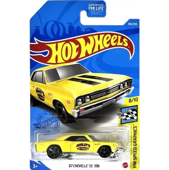 autíčko HOT WHEELS - '67 Chevelle SS 396 Yellow (E7)
