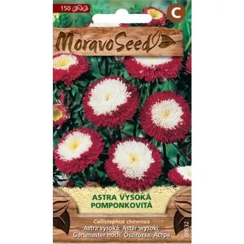 Semeno MoravoSeed Astra čínská vysoká pomponkovitá, červeno-bílá 00532