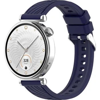 Příslušenství k chytrým hodinkám eses Vzorovaný silikonový řemínek - Modrý, 18 mm