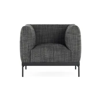 Křeslo Asia křeslo látka cotton structure - černá